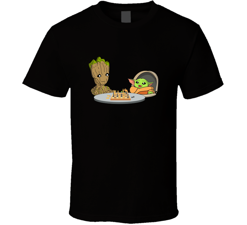 Groot And Grogo Play Chess T Shirt